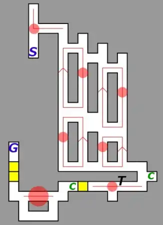 瀑布への山道でのハッキング