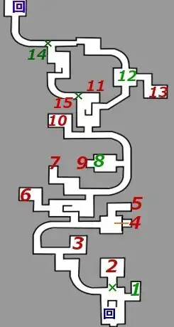 偽猫ト千年ノ呪イノ迷宮のマップ