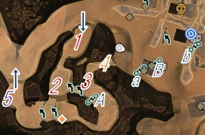 カミヤチョウの南西エリア