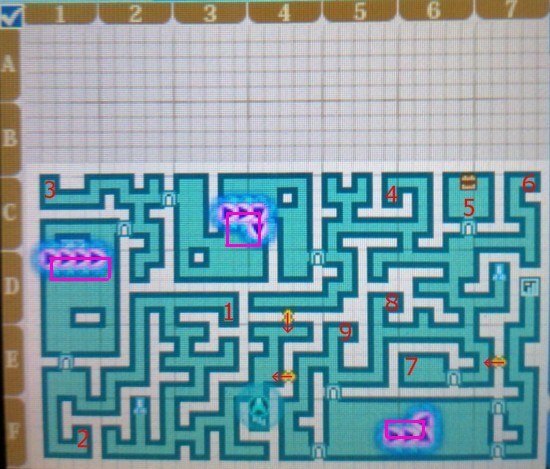 海嶺ノ水林 B1Fマップ