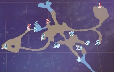 フォグウォル鍾乳洞 浅部のマップ