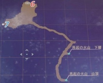 �ċN�̉ΎR ���w�̃}�b�v